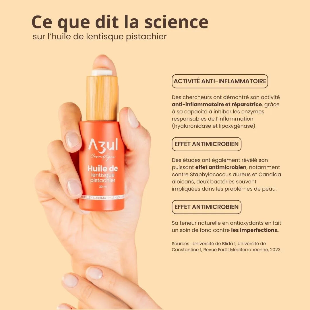 Huile de lentisque pistachier Azul Cosmétique